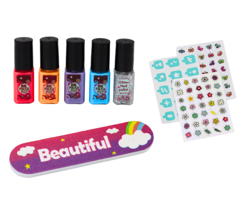 Nail Styling Set Manicure Varnishes Stickers Dryer