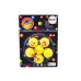 Emoji Yellow Rubber Balls Set 6 Pcs