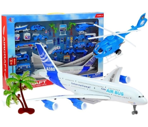 Set Airport Aircraft Helicopter 30 PCS.