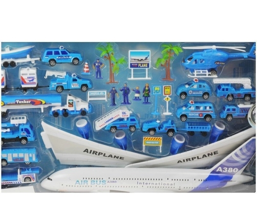 Set Airport Aircraft Helicopter 30 PCS.