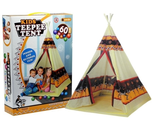 Tent Teepee Indian Tipi Playhouse + 60 Balls