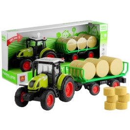 Tractor With Trailer With Hay Sound & Light Effects 37,5 cm