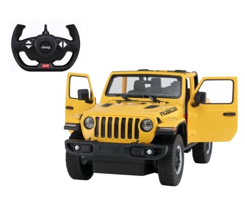 R/C Jeep Wrangler Rubicon 1:14 Rastar Yellow