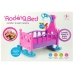 Pink Cradle for Dolls with a Rattle Rocking Cot