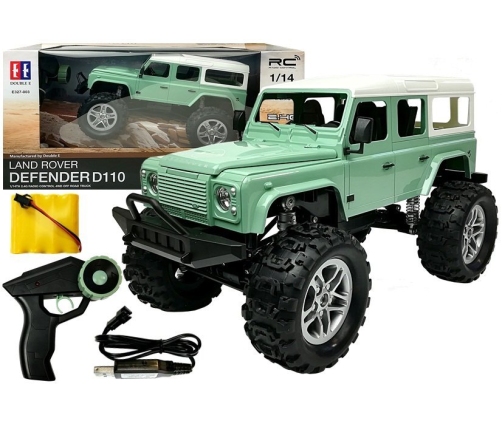 Remote Control Car Jeep R / C Green 7.5 km / h 1:14 2.4G