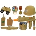 Military Set Guns with Mask Helmet Grenade Sound