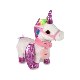 Mascot Horse Interactive Unicorn White Pink Wings