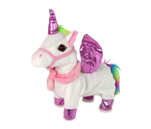 Mascot Horse Interactive Unicorn White Pink Wings