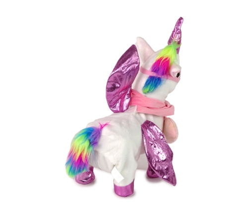 Mascot Horse Interactive Unicorn White Pink Wings