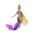 Mermaid Doll Blue Long Blonde Hair Mermaid Tail Sequins