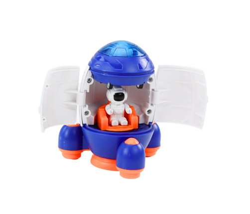 Small Opening Space Rocket with Figure and Vehicle