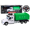 Remote Controlled RC Garbage Truck Green Lights Sounds