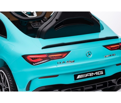 Elektriskā sporta automašīna bērniem Mercedes CLA 45s AMG Turquoise