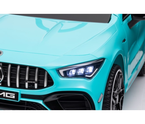 Elektriskā sporta automašīna bērniem Mercedes CLA 45s AMG Turquoise