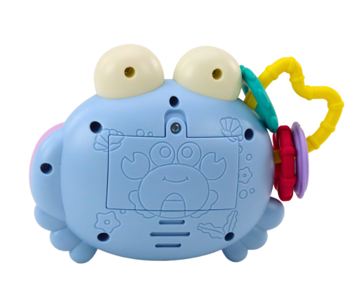 Crab Camera Rattle Projector Battery Operated Sounds Blue