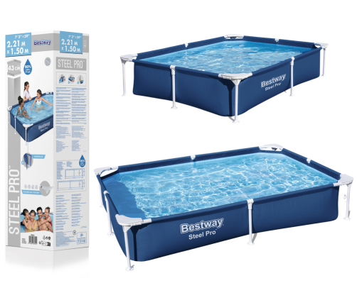 Garden Pool Frame 221x150x43 cm Bestway 56401