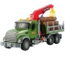 Truck with Crane Timber Transport Lights Sounds