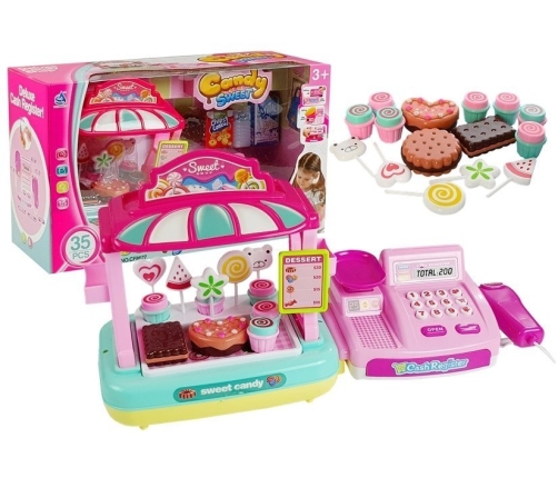 Candy Shop Cash Register Pink 35PCS