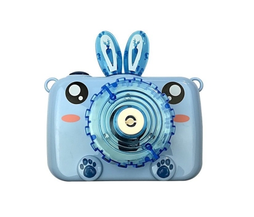 The camera blows soap bubbles Battery Blue Bubble Generator