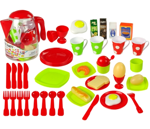 Food Set Pitcher Mug Plates 42 Pieces