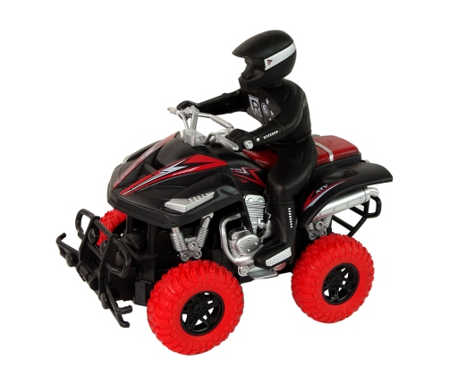 Quad Motor Four-wheeled Off-Road + Driver 1:18