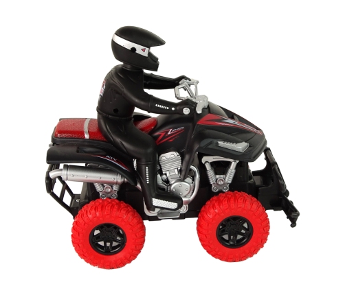 Quad Motor Four-wheeled Off-Road + Driver 1:18