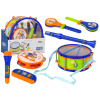 Musical instruments Set Drum Tambourine Flute Flute Harmonica Animals