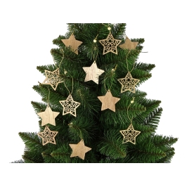 Christmas Wooden Star Bombs Christmas Tree Ornament