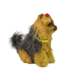 Interactive Plush Dog Soft fur Breed Yorkshire terrier Stroke its head and learn its functions