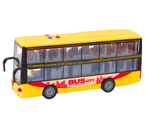 Double-Decker Bus 1:16 Lights Sounds Drive Yellow