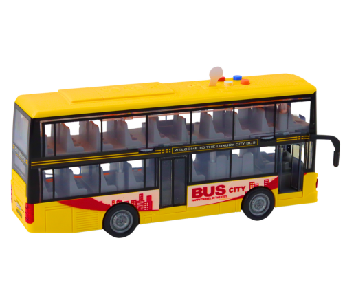 Double-Decker Bus 1:16 Lights Sounds Drive Yellow