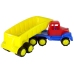 Large Car with Trailer 45cm Yellow