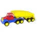 Large Car with Trailer 45cm Yellow