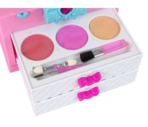 Beauty Kit in Suitcase Pink White