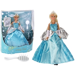 Anlily Doll Snow White Blue Dress Long Blonde Hair