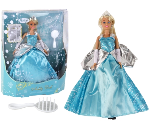 Anlily Doll Snow White Blue Dress Long Blonde Hair