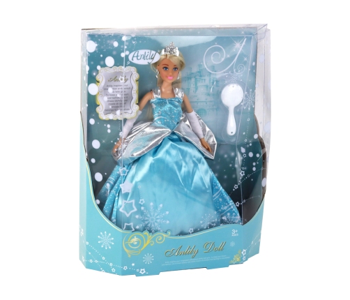 Anlily Doll Snow White Blue Dress Long Blonde Hair