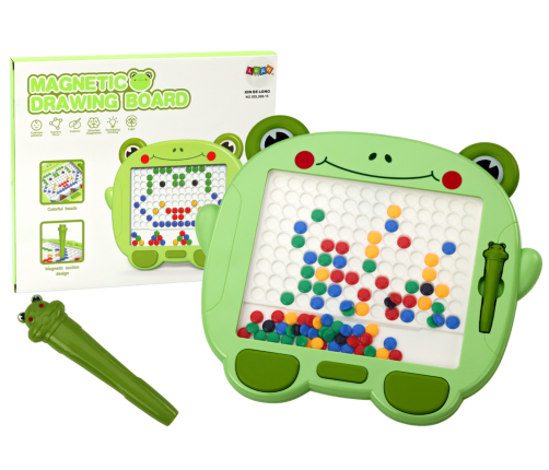 Magnetic Educational Board Frog Stylus Pad Green Beads Puzzle