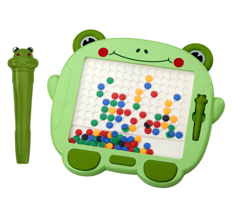 Magnetic Educational Board Frog Stylus Pad Green Beads Puzzle