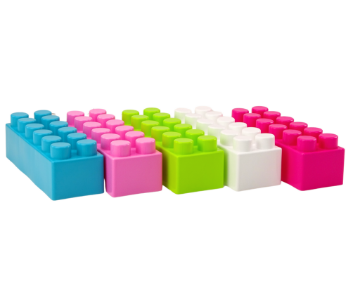 Large Oblong Construction Blocks in a Bag Colored Stickers 20 pcs