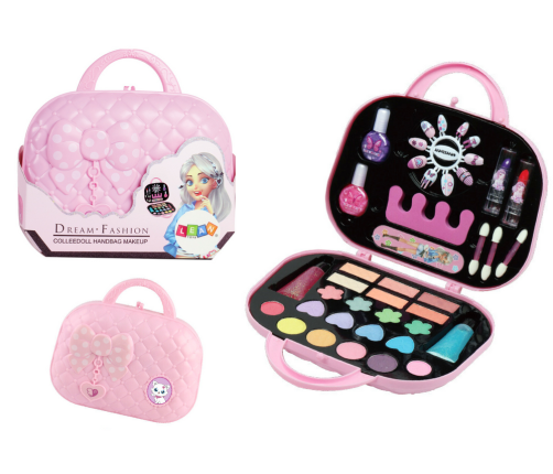 Makeup and Nail Set Cosmetic Bag Pink