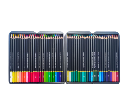 Set of 72 Dissolvable Colored Pencils