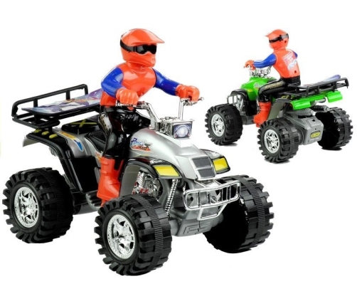 Toy Quad Bike 4 Wheeler All-Terrain + Biker