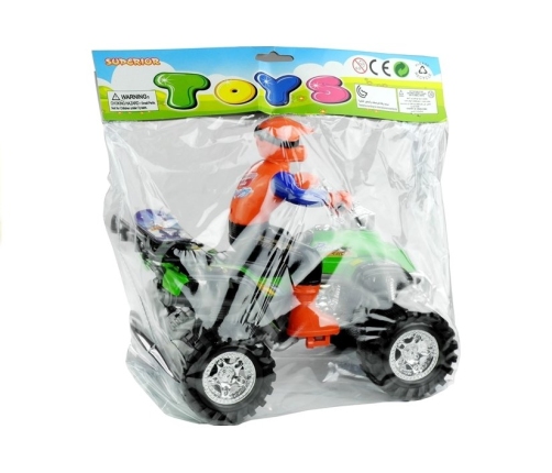 Toy Quad Bike 4 Wheeler All-Terrain + Biker