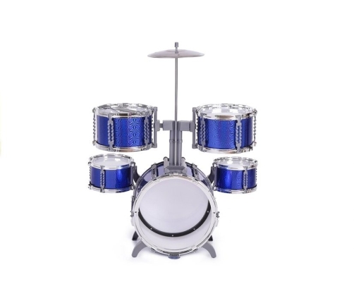 Drums Set with Chair Blue 5 drums