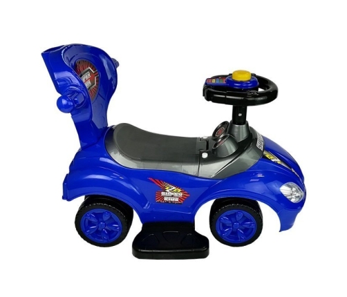 Машина каталка с ручкой Mega Car 3in1 Blue