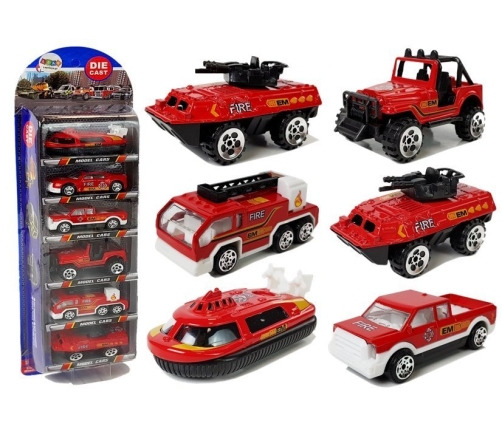 1:64 Fire Brigade Set 6 Pieces