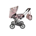 Alice Doll Pram Carrier Bag Pink in Flowers