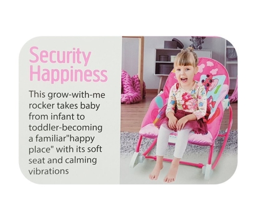 Cradle Rocker Chair 2 in 1 Feeding Chair Pink