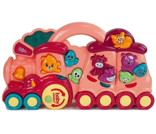 Kids Interactive Toy Locomotive Animal Sounds Red